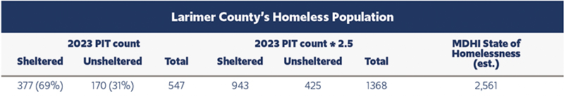 Larimer County's Homeless Population